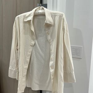 Raw silk shirt